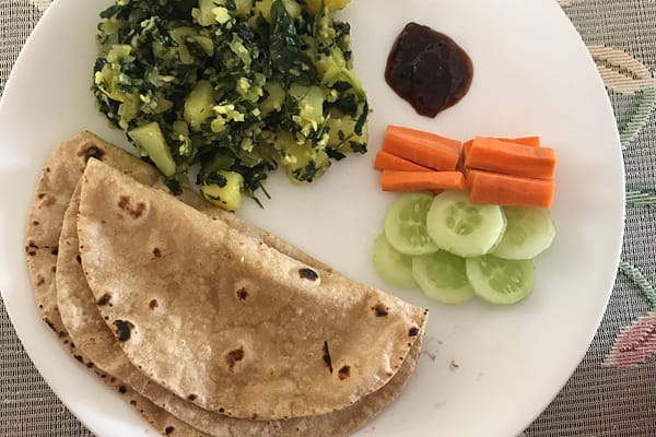 Methi Aloo with Coconut